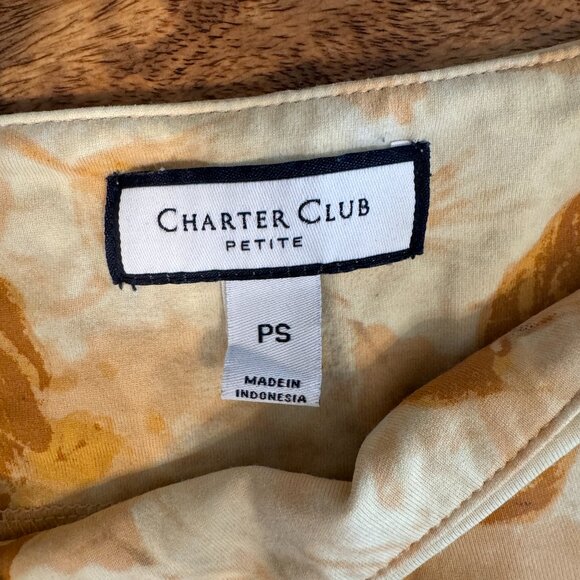 Charter Club Womens Bird Shirt PS Colorful‎ artsy painting - Picture 3 of 9